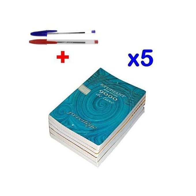 Privilege Lot De Cahier Etudiant 300 Pages +2 Bic