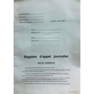 Registre d&rsquo;appel journalier
