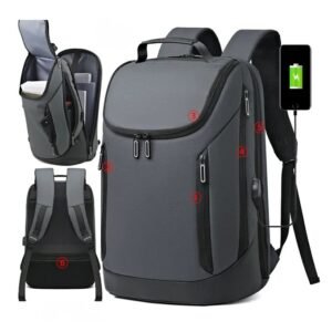 Sac A Dos Ordinateur Business Avec Port USB – Couleur Au Choix