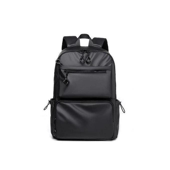 Sac à Dos Pour Homme De 14 Pouces, Grande Capacité, Voyage, Loisirs, Couleur Unie, Sac à Dos Pour Ordinateur En Polyuréthane