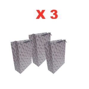 Sacs A Cadeaux Avec Poignée (42cmX31cm) X3 – Gris