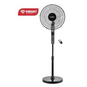 SMART TECHNOLOGY 16″ Ventilateur Silencieux Avec Télécommande (STV-B1681RCC)-Anti-Moustique -Noir-55W-5 Hélices -Garantie 1 Mois