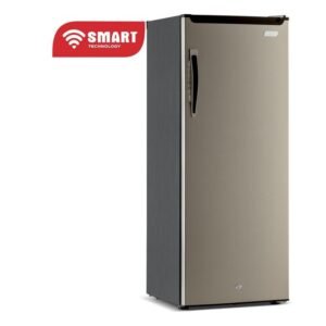 SMART TECHNOLOGY Congélateur Vertical Smart 190 Litres (STCD-348) – Design Argent Élégant avec 6 Tiroirs, Poignée raffinée, Système de Verrouillage…