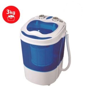 SMART TECHNOLOGY Mini Machine a laver STMLS-3K Semi-Automatique 3Kg- Lavage et Essorage- Bleu-Blanc-Garantie 6 Mois.