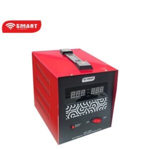 SMART TECHNOLOGY Stabilisateur AVR-1000 – 1000 VA – Rouge – 24 Mois Garantie