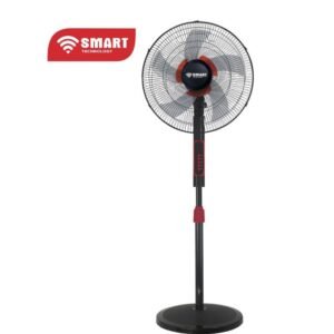 SMART TECHNOLOGY Ventilateur 18&Prime; – 65W – STV-B1869C – 5 Hélices – Rouge / Noir – Garantie 1 Mois