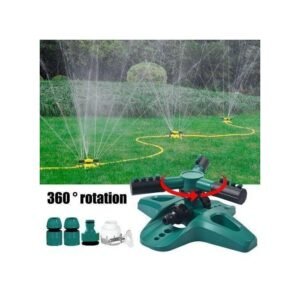 Système D&rsquo;arrosage Automatique Rotatif De Jardin à 360 Degrés, Ensemble De Dispositif D&rsquo;irrigation De Pelouse, Grande Surface De Couverture, Cour