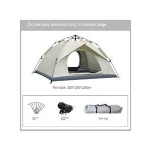 Tente Cabine Camping – 200*150 * 125cm Gris
