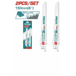 TOTAL Lames de scie alternative pour bois 150 mm