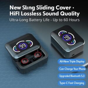 Wudytim Écouteur Bluetooth avec Powerbank