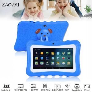 ZAOPAI Tablette Pour Enfants, Tablette Android 7 Pouces Avec WiFi, 1 Go + 8 Go Bleu